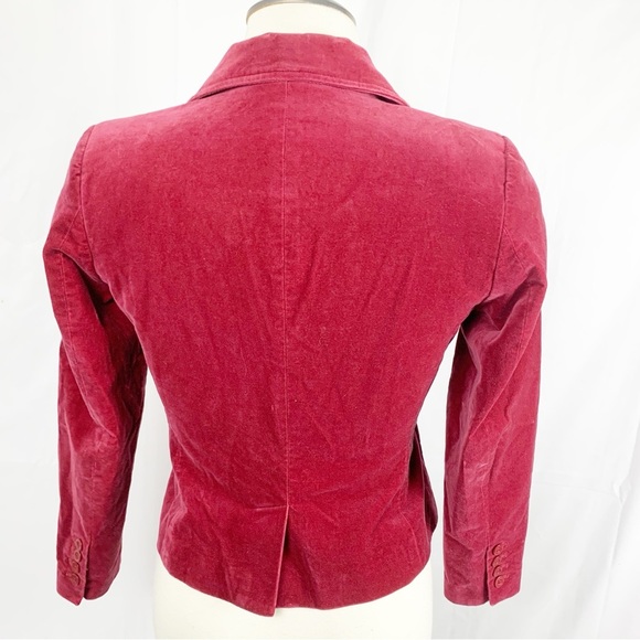 ❤️Style&Co Petite Red/Pink Stretch Velour Blazer Jacket Women’s 6P❤️ - Picture 2 of 8
